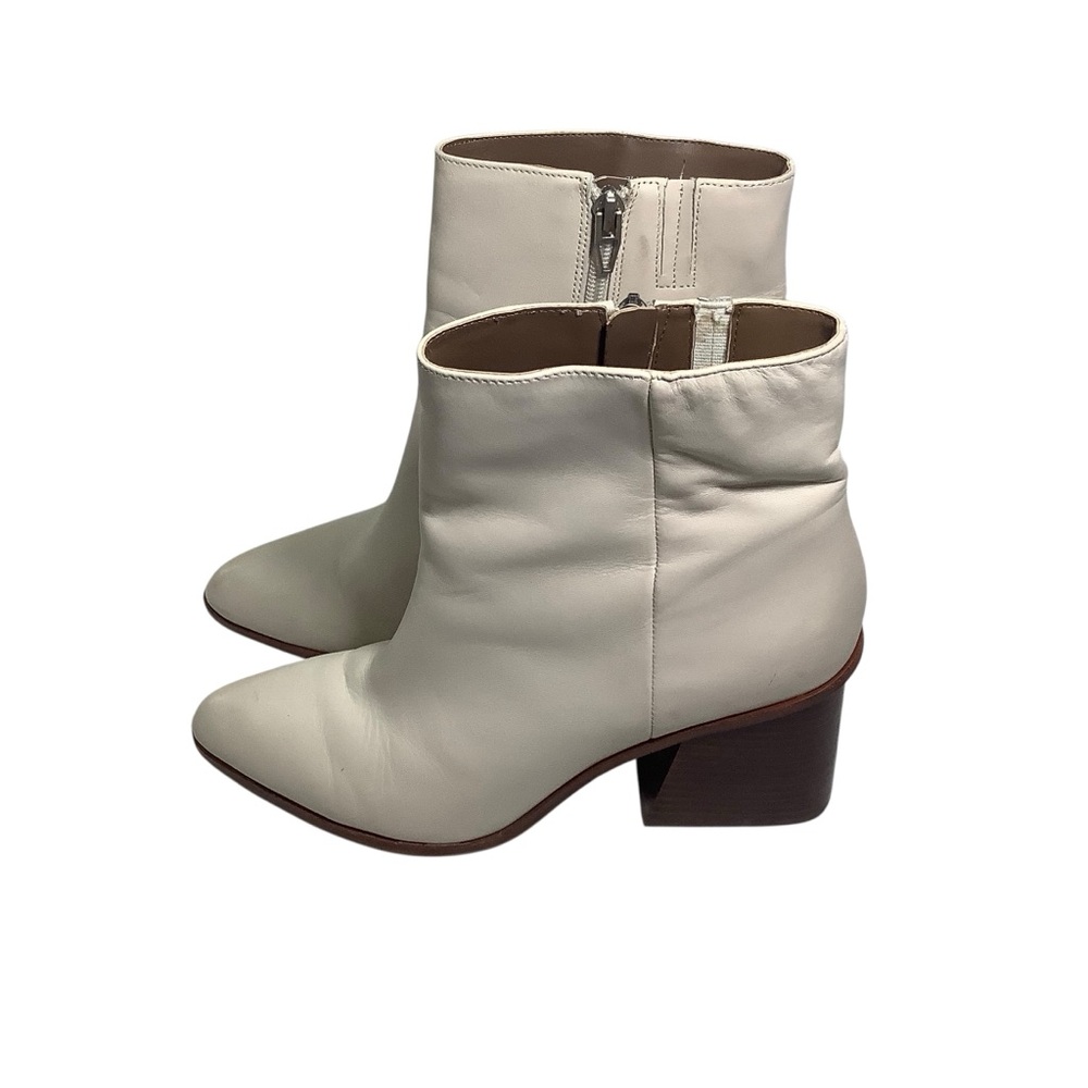 Dolce Vita White Ankle Boots